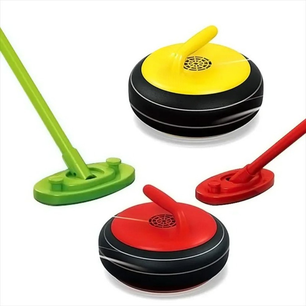 Kids Outdoor Hockey Set - Curling-Ball-Set Elektrisches Schwebendes Licht Shuttle Hockey
