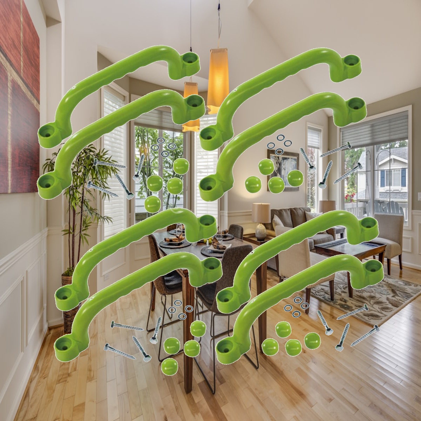 Kids Outdoor Climbing Frame - 8x Klettergriffe Kindergeschenke Greifgriffe für Kinder