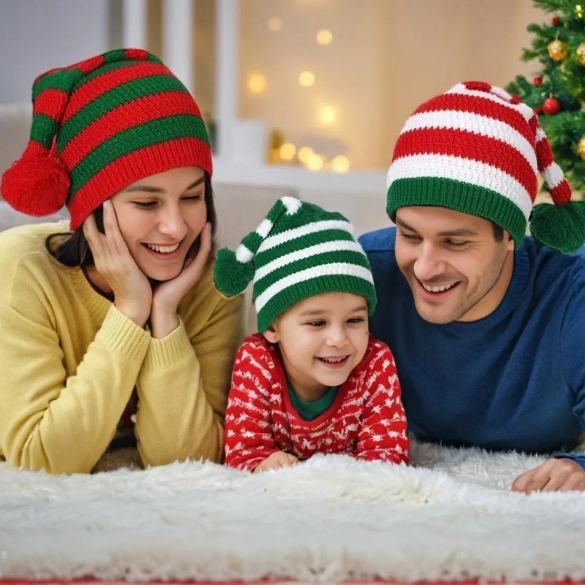 Kids Outdoor Xmas Gifts - Erwachsene Kinder Weihnachtsmützen Vliesstoff Weihnachtsmann Weihnachtsmützen