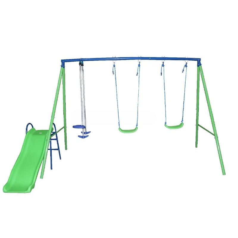 Kids Outdoor Swing Set With Slide - Schaukel- und Rutsche-Set für Outdoor-Kinderspiel, Rutsche