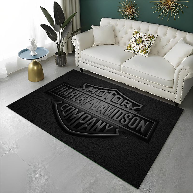 Kids Outdoor Flooring - Retro H-Harleys Racing Moto rutschfester Teppich