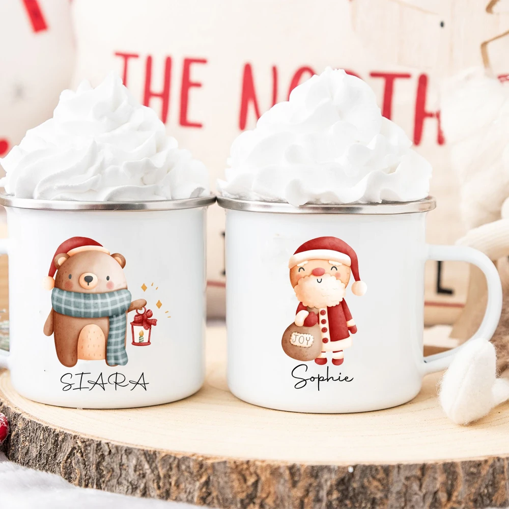 Kids Outdoor Xmas Gifts - Personalisierte Weihnachten Kinder heiße Schokolade Tasse
