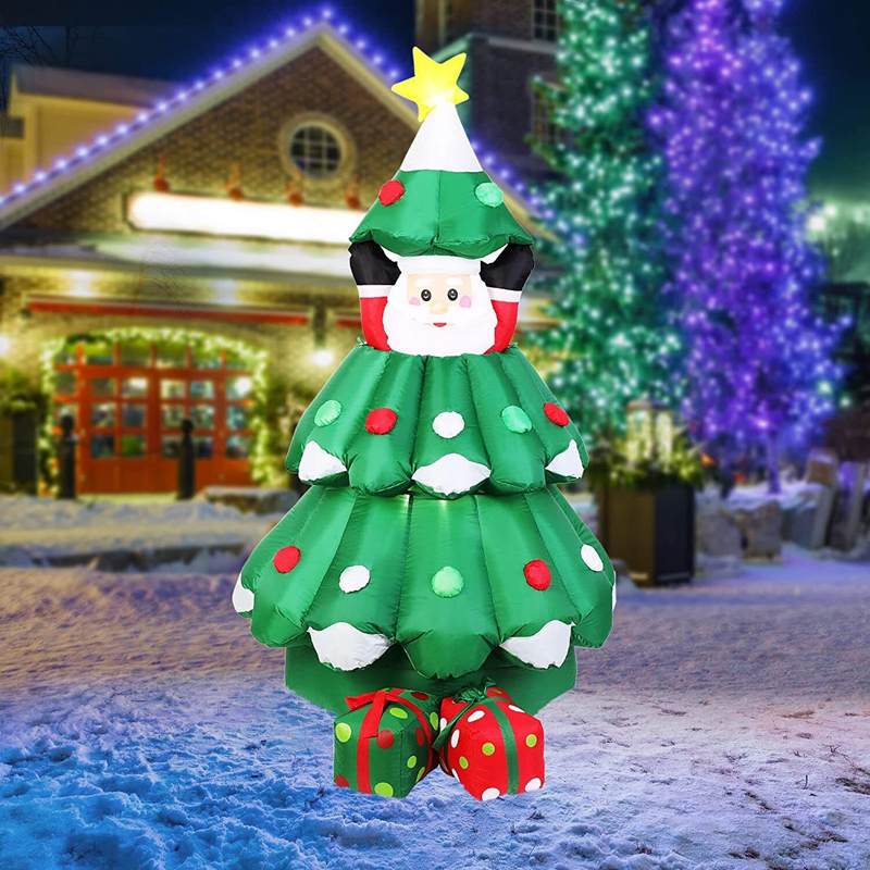 Kids Outdoor Xmas Gifts - 6 Ft Aufblasbare Weihnachten Baum mit