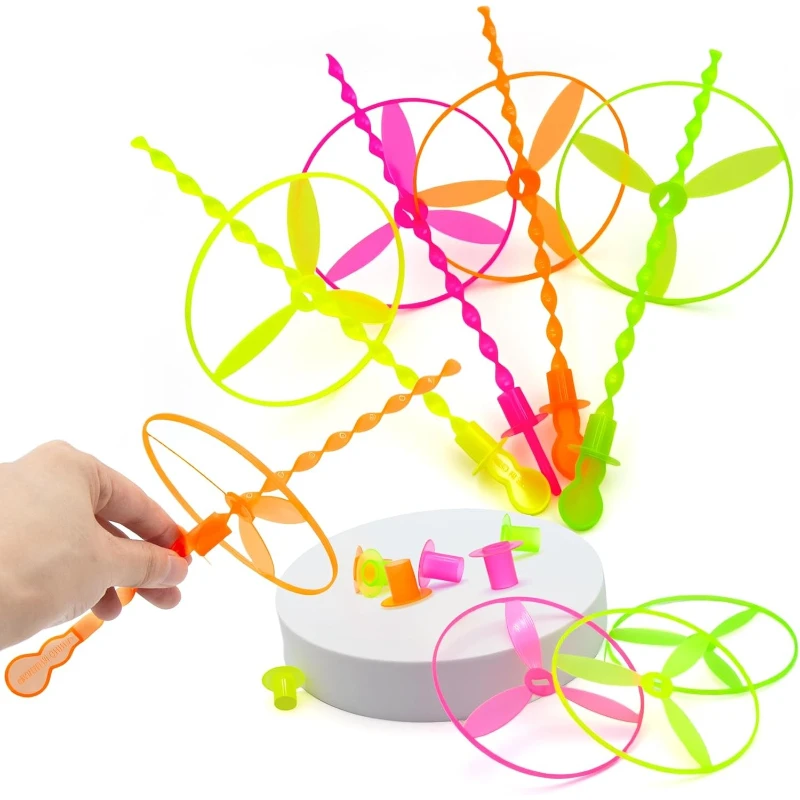 Kids Outdoor Easter Toys - 40 Stück Fliegende Scheiben Spielzeug, Dreh-Helikopter,