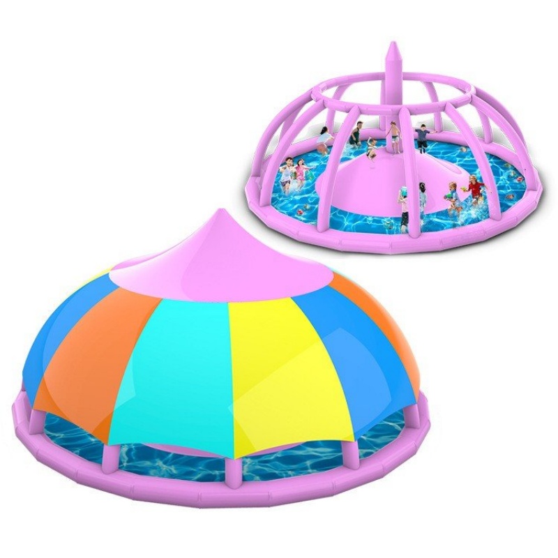 Kids Outdoor Play Tent - Verbesserter Sonnenschutz-Aufblaspool für Kinder mit abnehmbarem