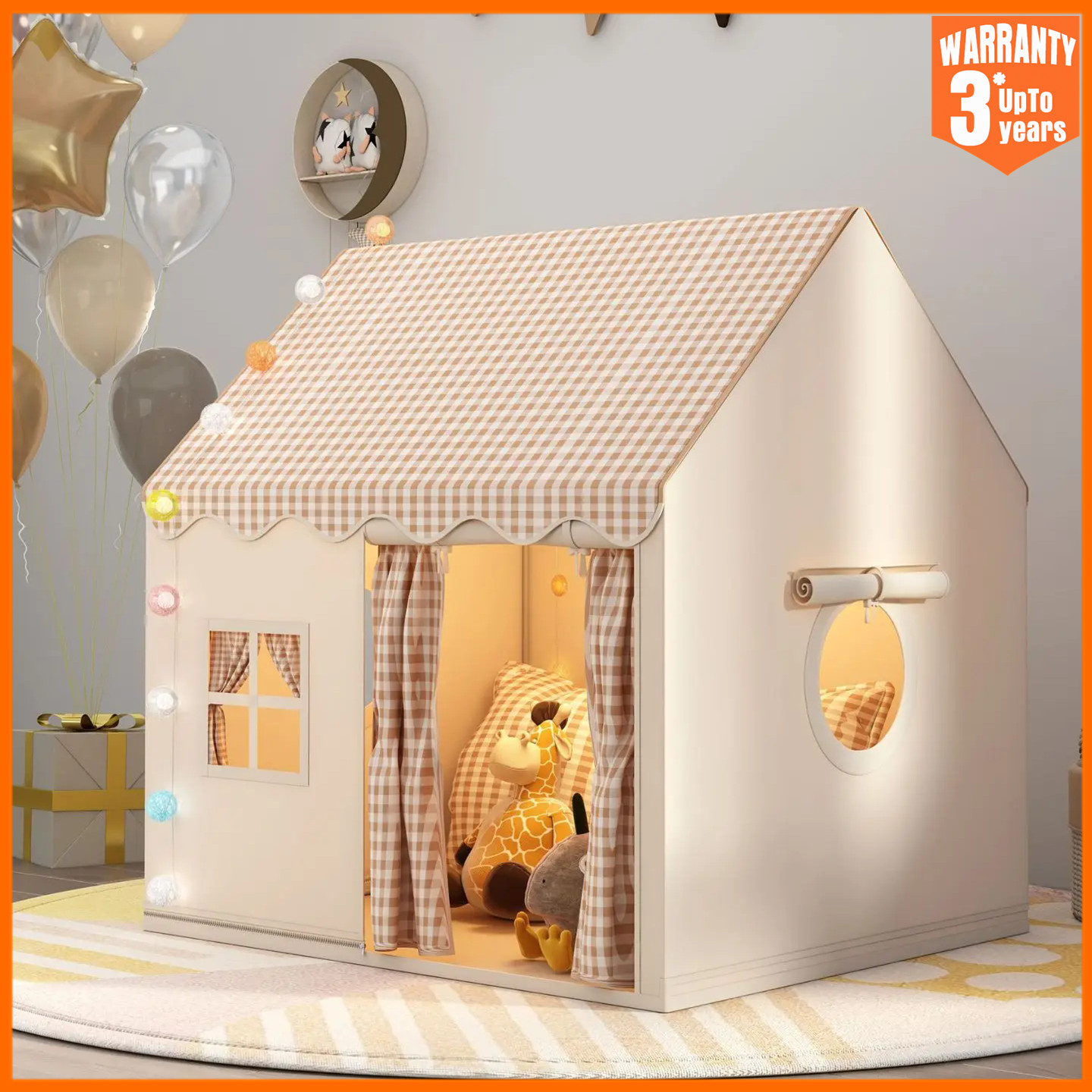 Kids Outdoor Play Yard - Kinderspielzelt Prinzessinnenschloss Spielhaus Kinderzimmer Kleines Haus