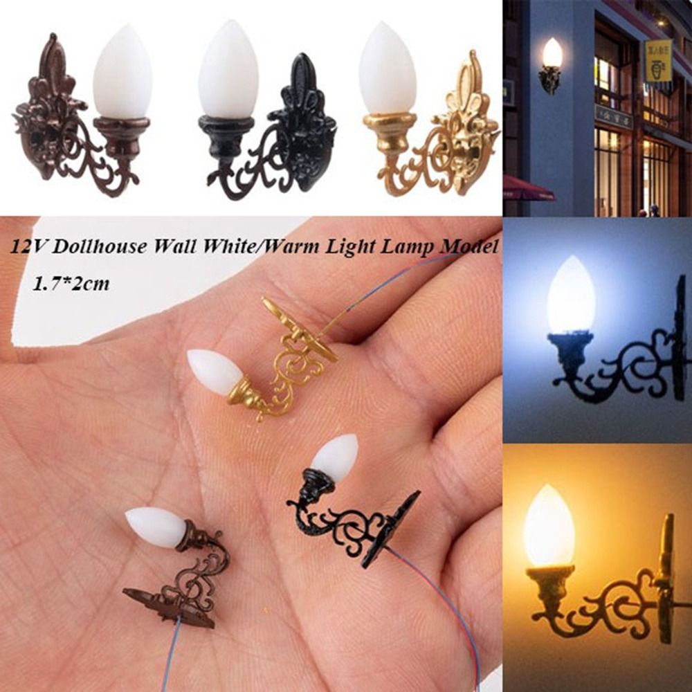 Kids Outdoor Cubby House - Neue 1,7*2 cm Puppenhaus Wand Lampe
