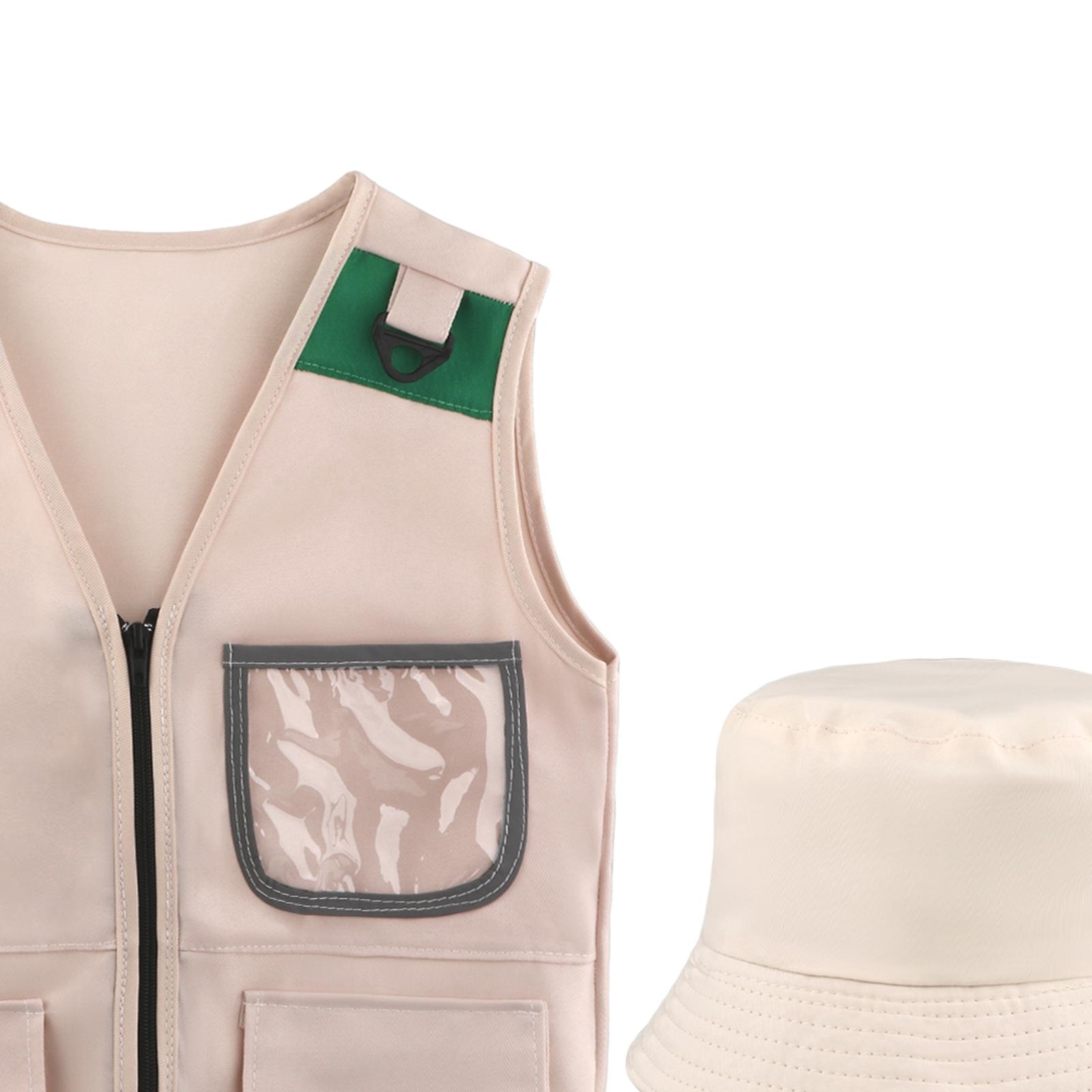 Kids Outdoor Vest - Entdecker-Sets, Outdoor-Erkundungsset für Kinder, Weste, Hut,