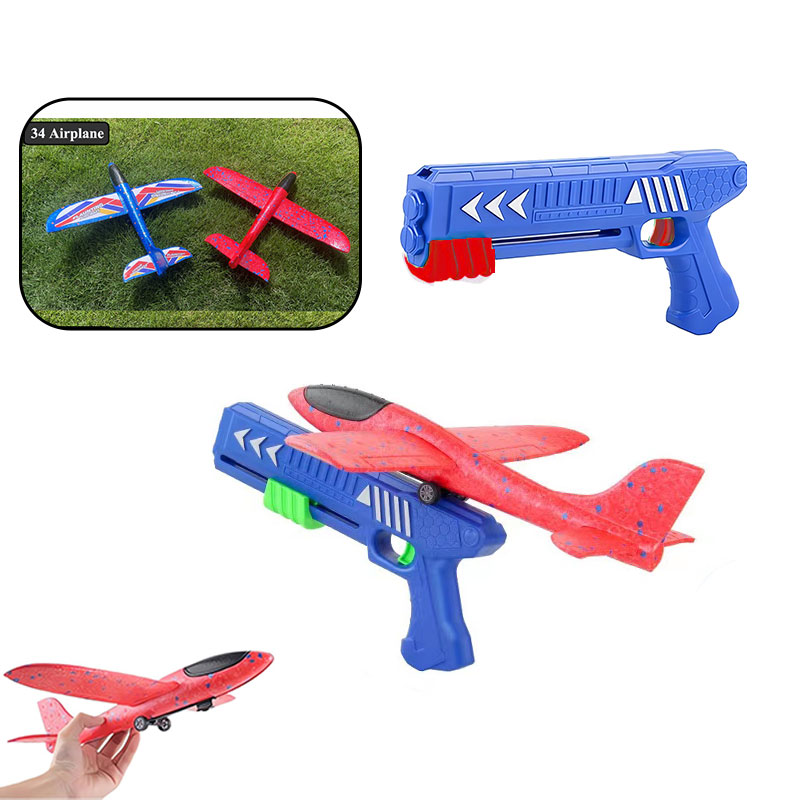 Kids Outdoor Xmas Gifts - HH Kids 24/34cm Schaumstoff-Flugzeug-Werfer Outdoor-Spielzeug für