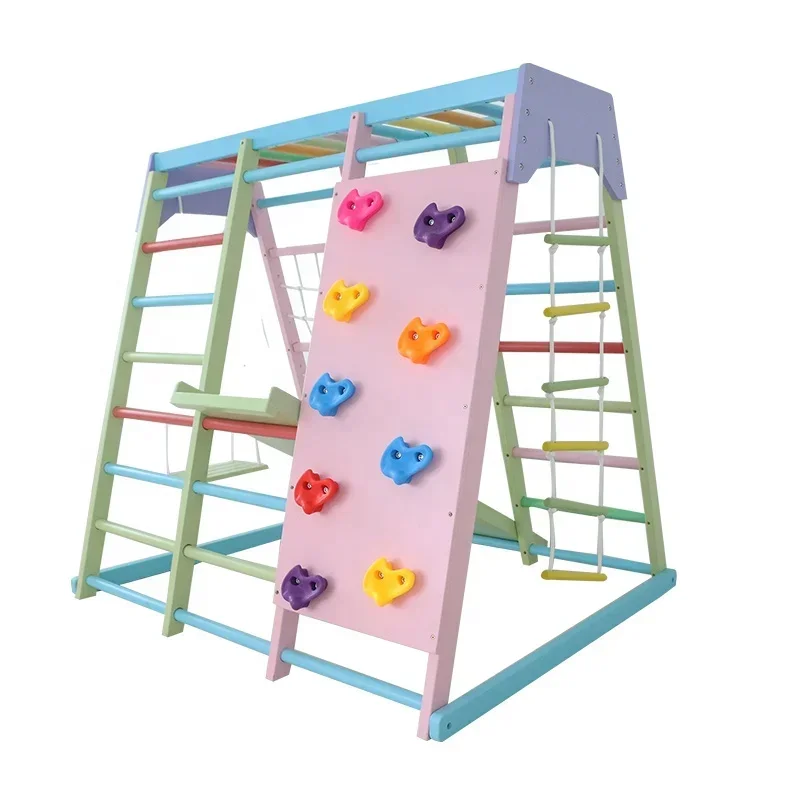 Kids Outdoor Climbing Frame - Kinder-Klettergerüst aus Holz für drinnen mit