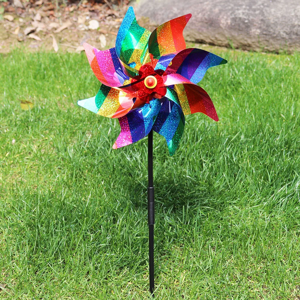 Kids Outdoor Garden Toys - Windmühle, Vogelabwehr, Dekoration, Vogelschnarben, Windspiel, Kinder,