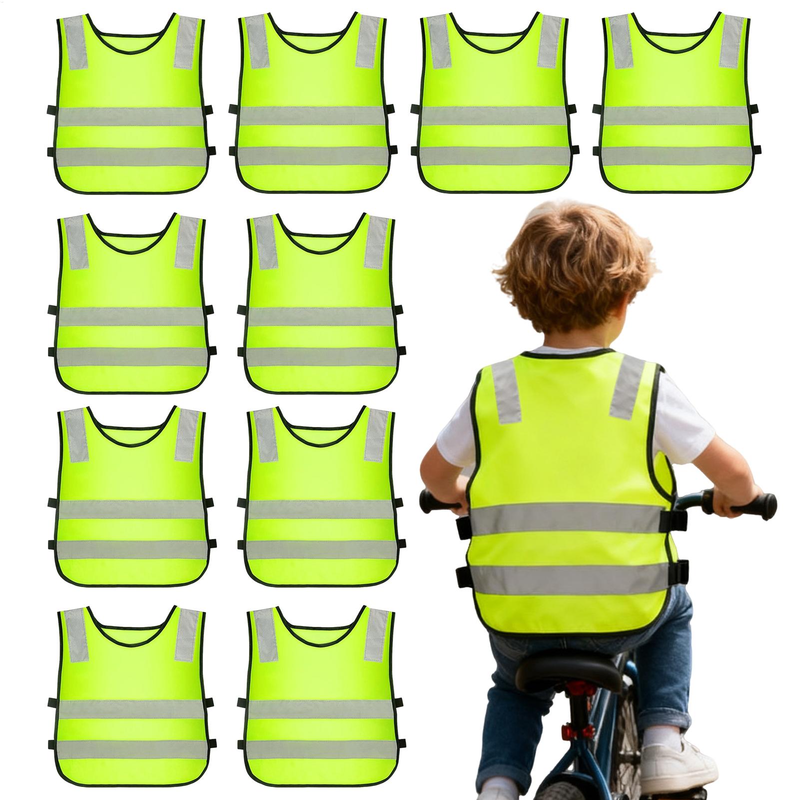 Kids Outdoor Vest - Reflektierende Weste für Kinder, 10-teilig, Outdoor-Kleidung,