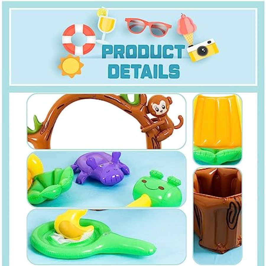 Aufblasbares Dschungeltier-Spi – Kids Outdoor Garden Toys Bewertung und Preis