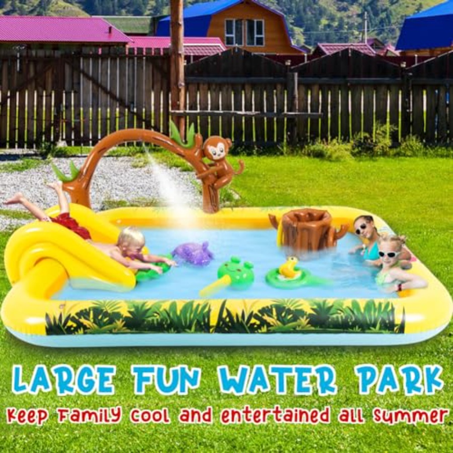 Aufblasbares Dschungeltier-Spi – Kids Outdoor Garden Toys Bewertung und Preis