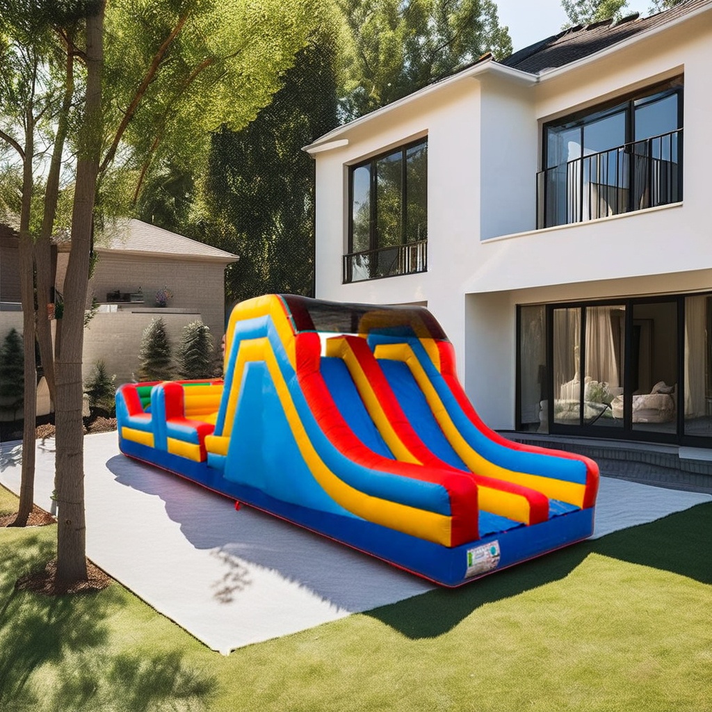 Riesiger Kommerzieller Aufblas – Kids Outdoor Obstacle Course Equipment Bewertung und Preis