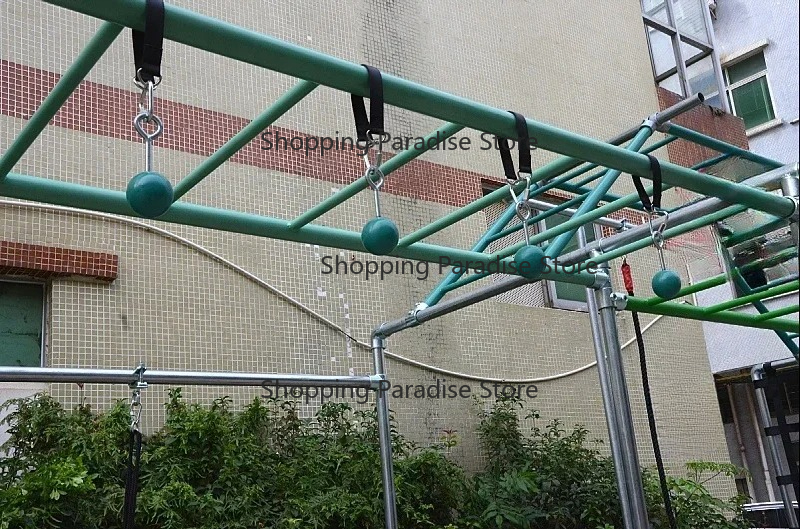 Ninja-Warrior-Hindernisparcour – Kids Outdoor Obstacle Course Equipment Bewertung und Preis