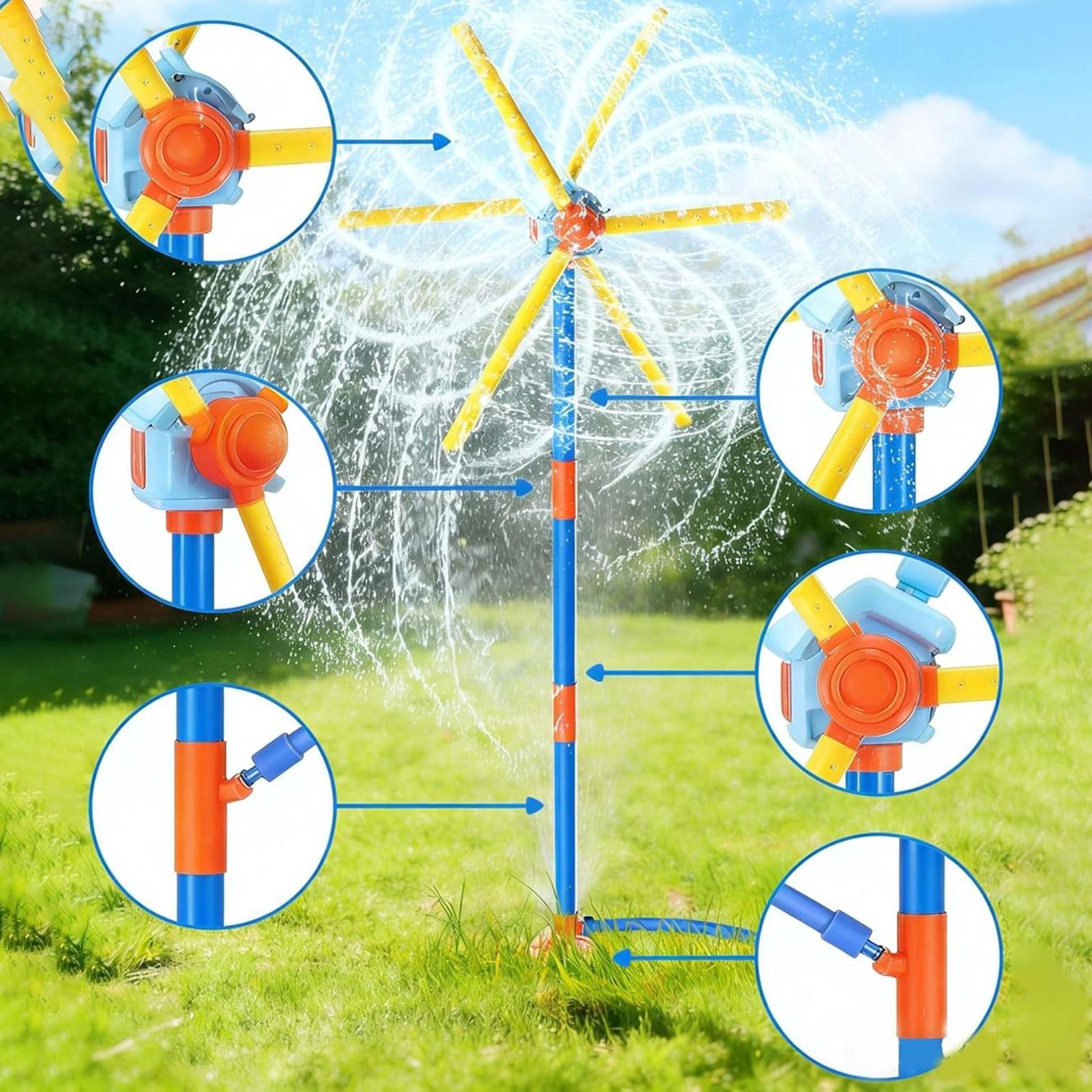 Kinder-Sprinkler-Windmühle, lu – Kids Outdoor Water Park Bewertung und Preis