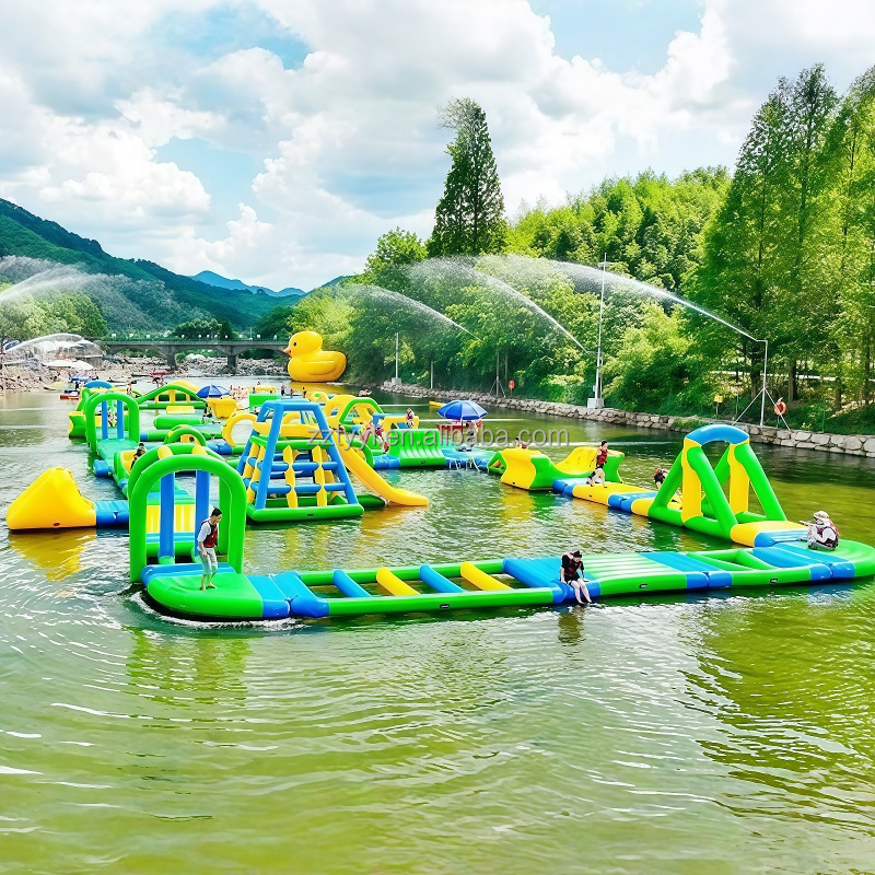 Maßgeschneiderter großer aufbl – Kids Outdoor Obstacle Course Equipment Bewertung und Preis