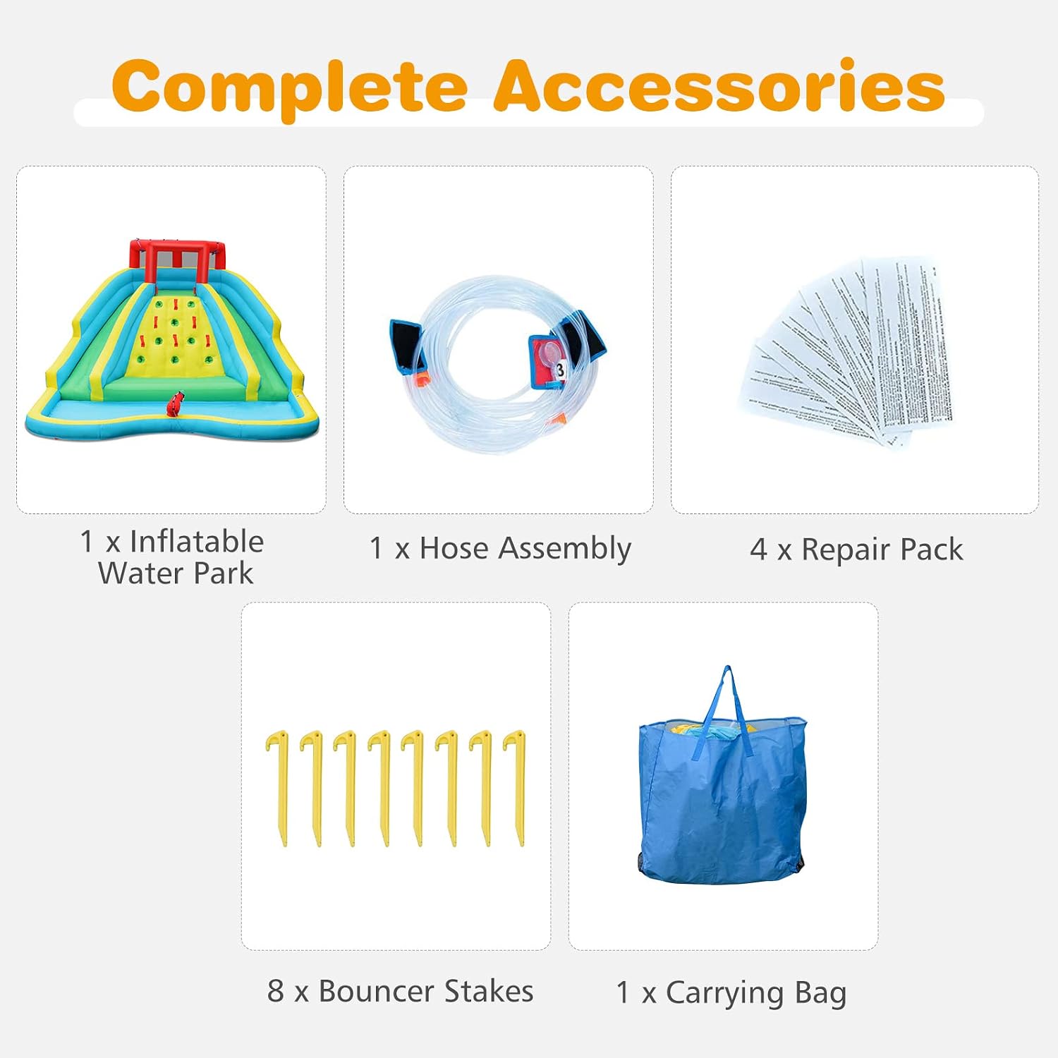 Riesige aufblasbare Wasserruts – Kids Outdoor Water Park Bewertung und Preis