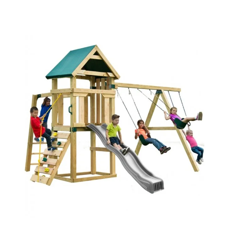 2026 Outdoor-Holzspielplatz mi – Kids Outdoor Swing Set With Slide Bewertung und Preis
