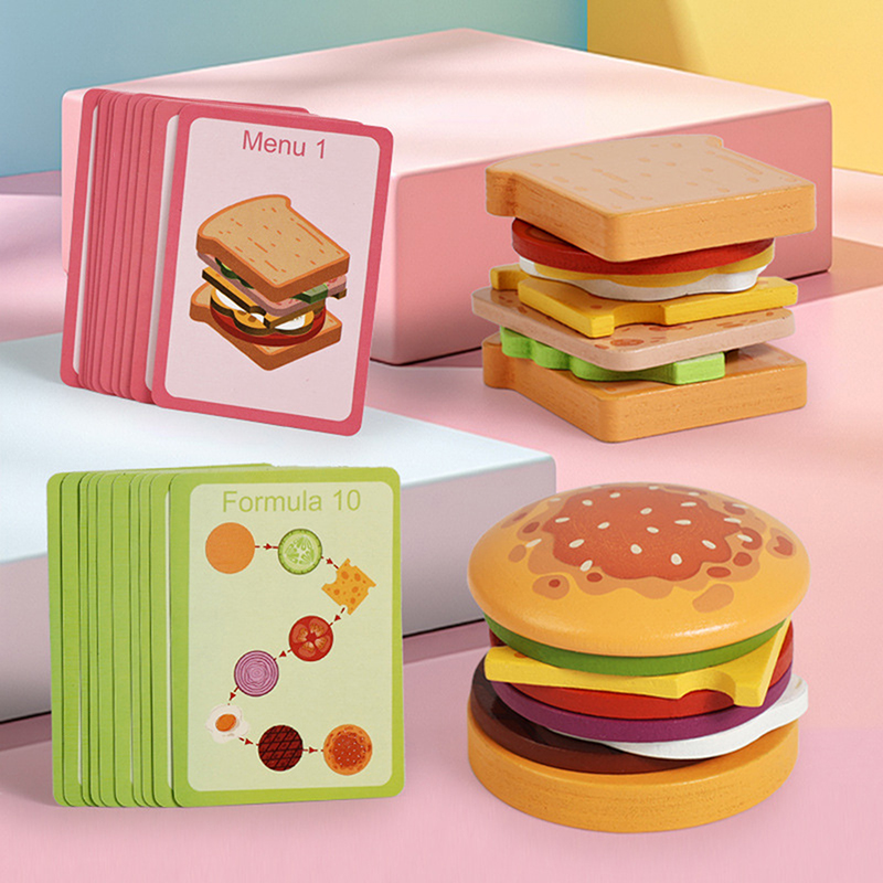 Neue hölzerne Hamburger-Sandwi – Kids Outdoor Kitchen Set Bewertung und Preis