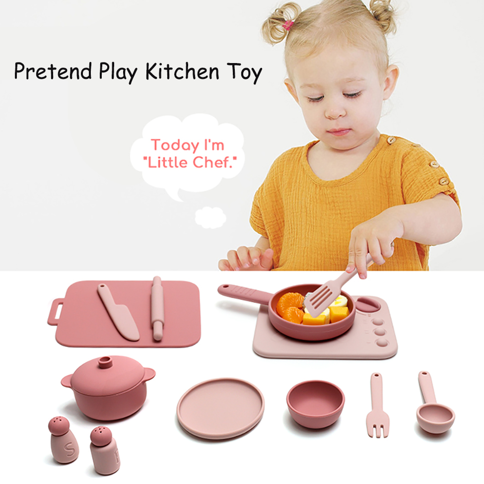 13-teiliges Silikon-Kochspiels – Kids Outdoor Kitchen Set Bewertung und Preis