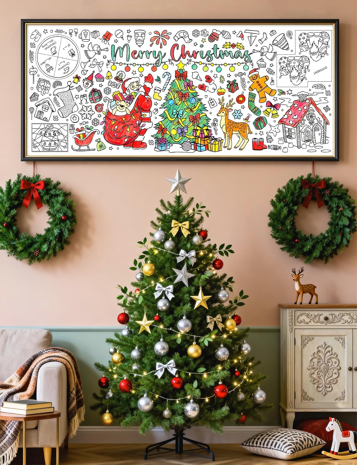 Weihnachtsriesen-Malposter, Ti – Kids Outdoor Xmas Gifts Bewertung und Preis