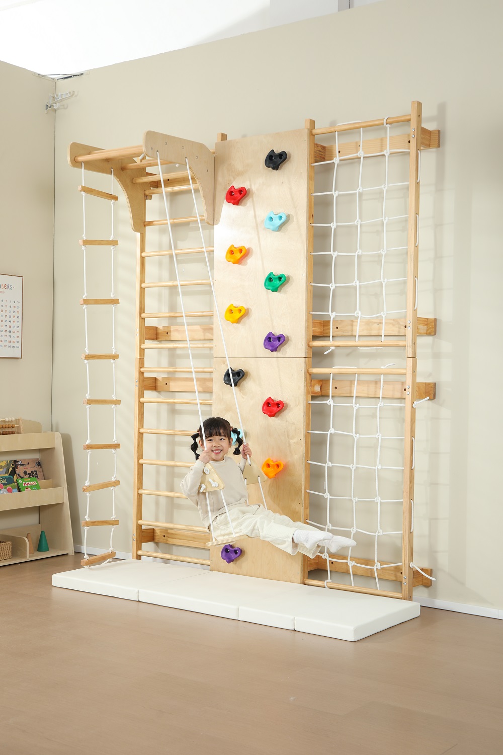 Auf Lager: Indoor-Klettergerüs – Kids Outdoor Climbing Frame Bewertung und Preis