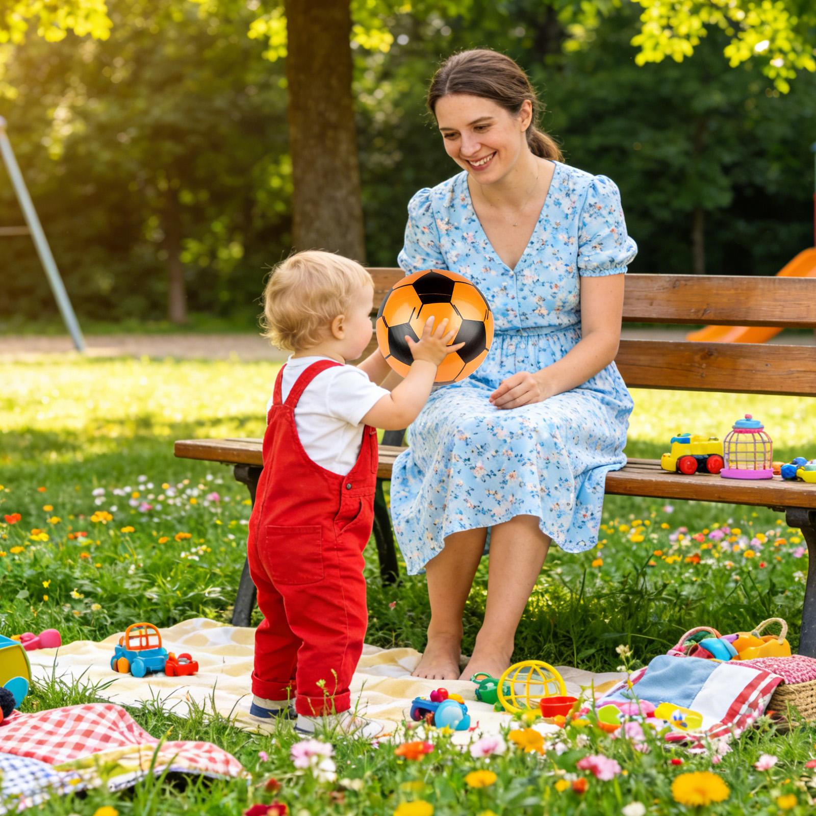 Aufblasbarer Fußball, 6-teilig – Kids Outdoor Garden Toys Bewertung und Preis