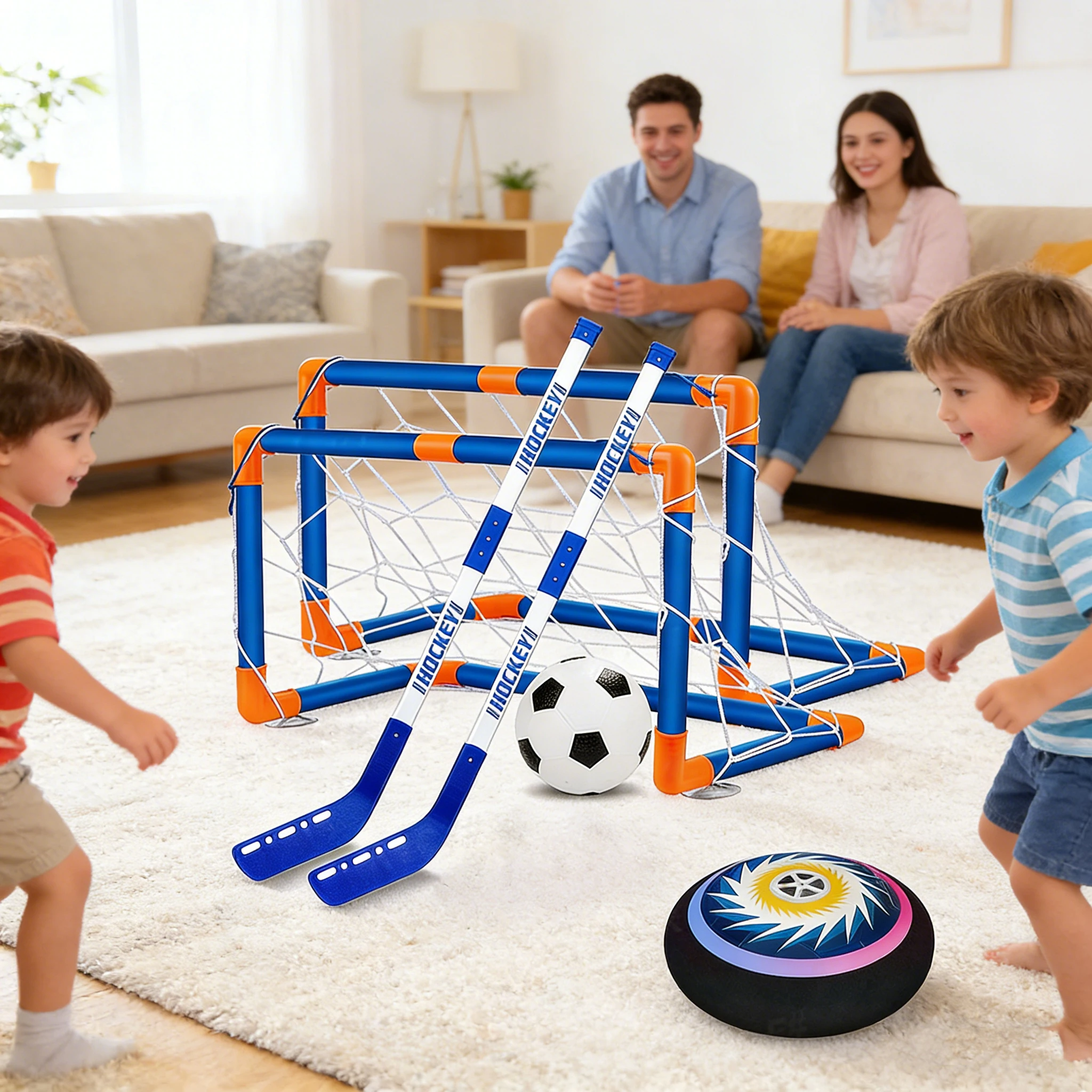 Kinder-Airhockey-Set mit Power – Kids Outdoor Hockey Set Bewertung und Preis