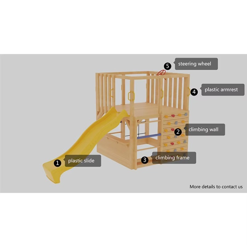 Kinder-Holz-Spielhaus für Drau – Kids Outdoor Cubby House Bewertung und Preis