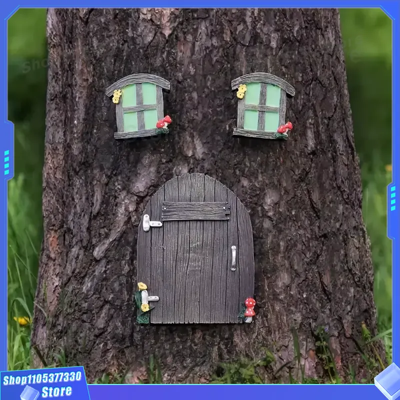 Miniatur-Feentür-Skulptur mit  – Kids Outdoor Fairy Garden Bewertung und Preis