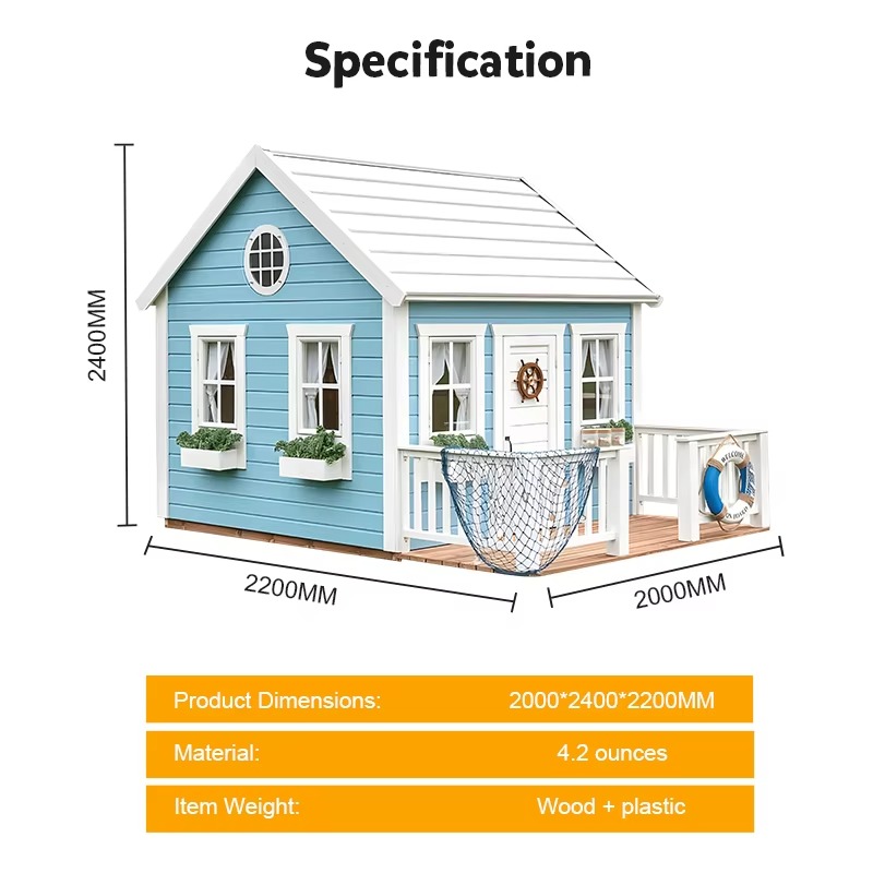 Outdoor Garten-Spielhaus für K – Kids Outdoor Cubby House Bewertung und Preis