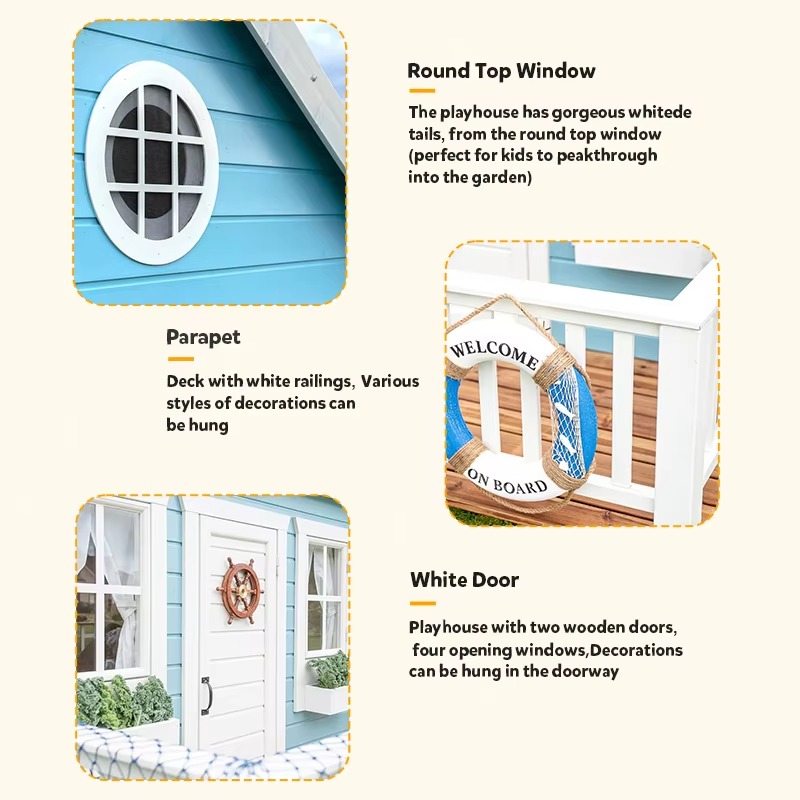 Outdoor Garten-Spielhaus für K – Kids Outdoor Cubby House Bewertung und Preis